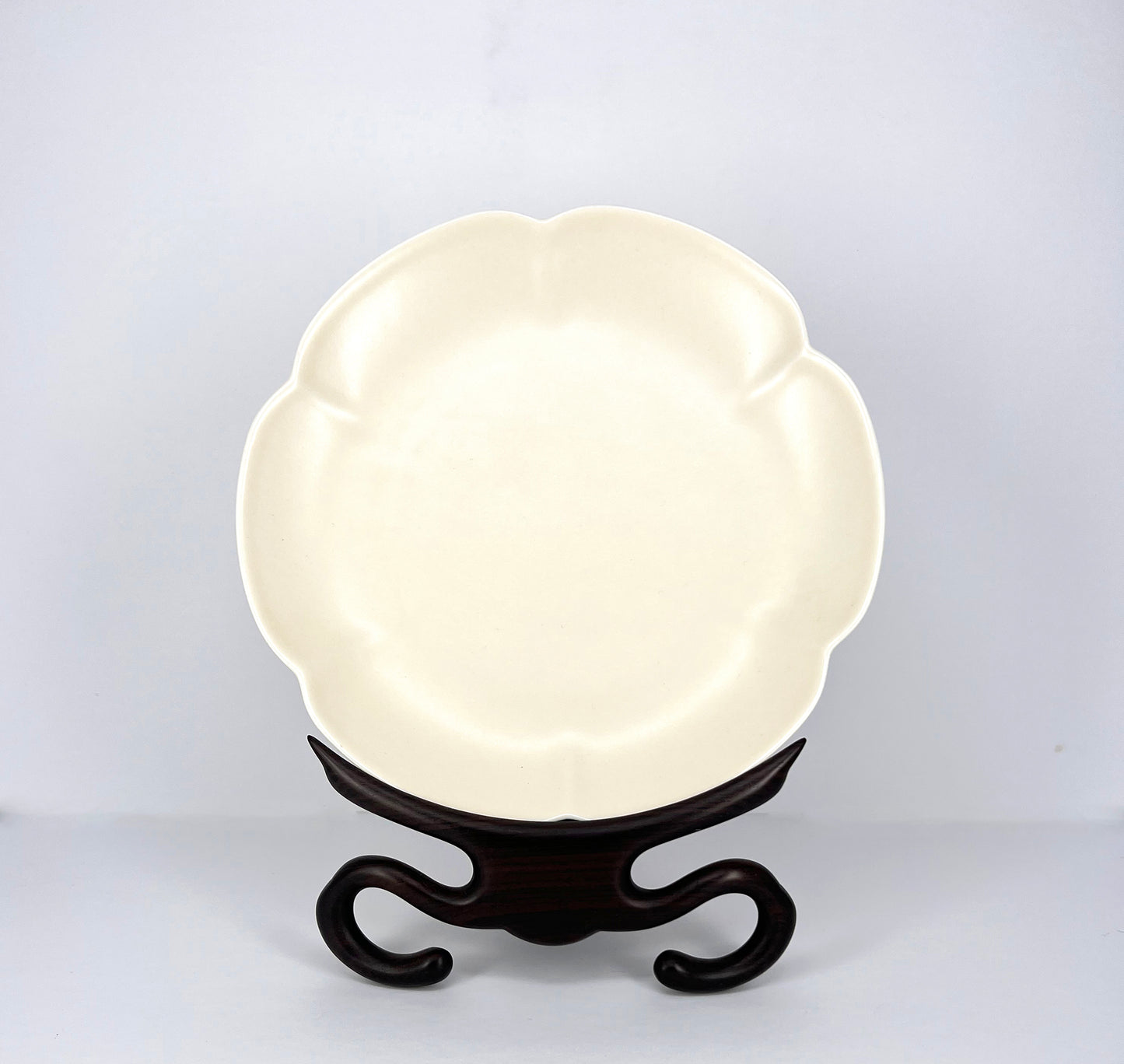 Xiaofangyao: White Glaze Plate|晓芳窑:定白赏盘