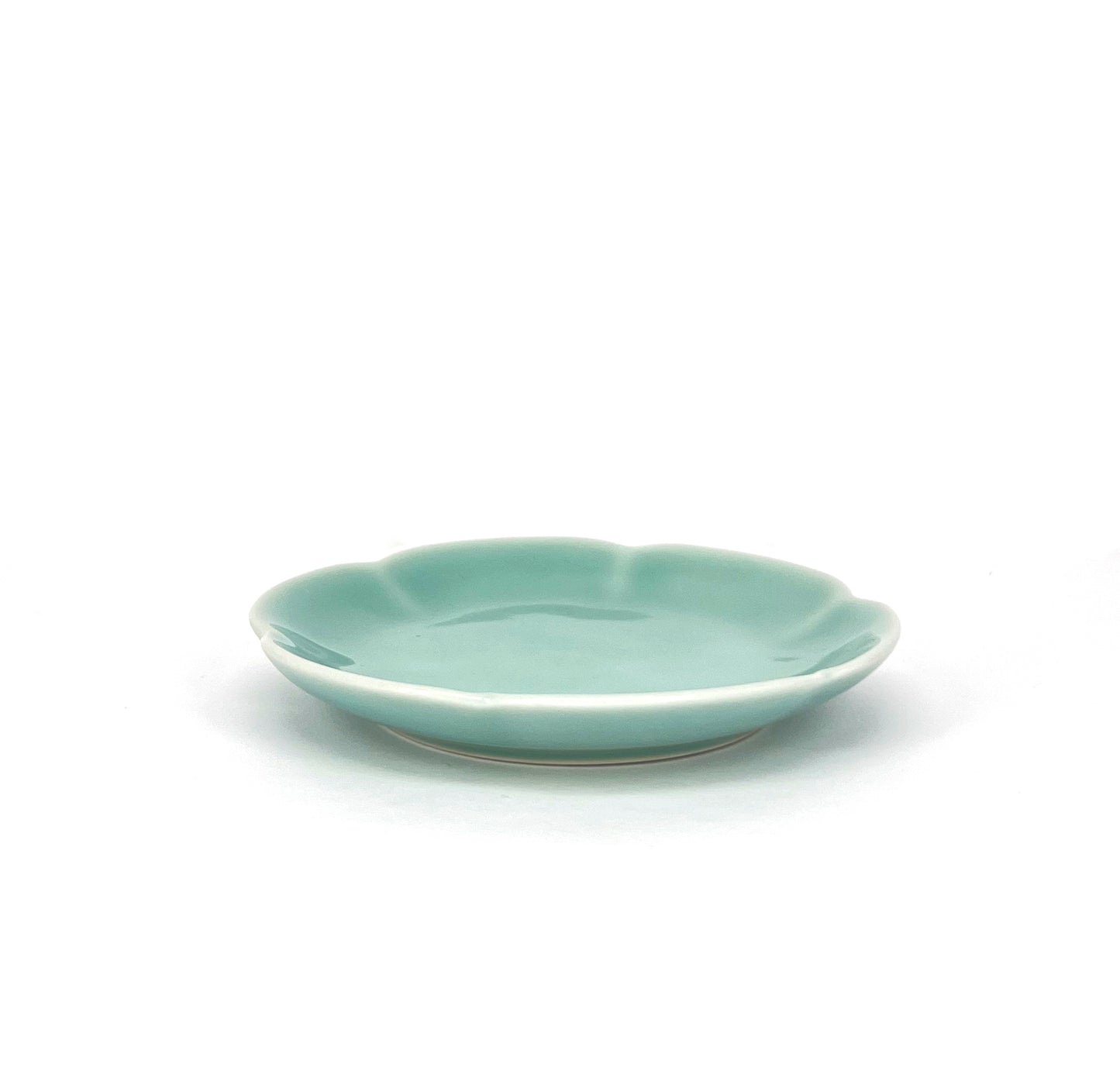 Xiaofangyao: Celadon Glaze Small Plate|晓芳窑:豆青釉小盘