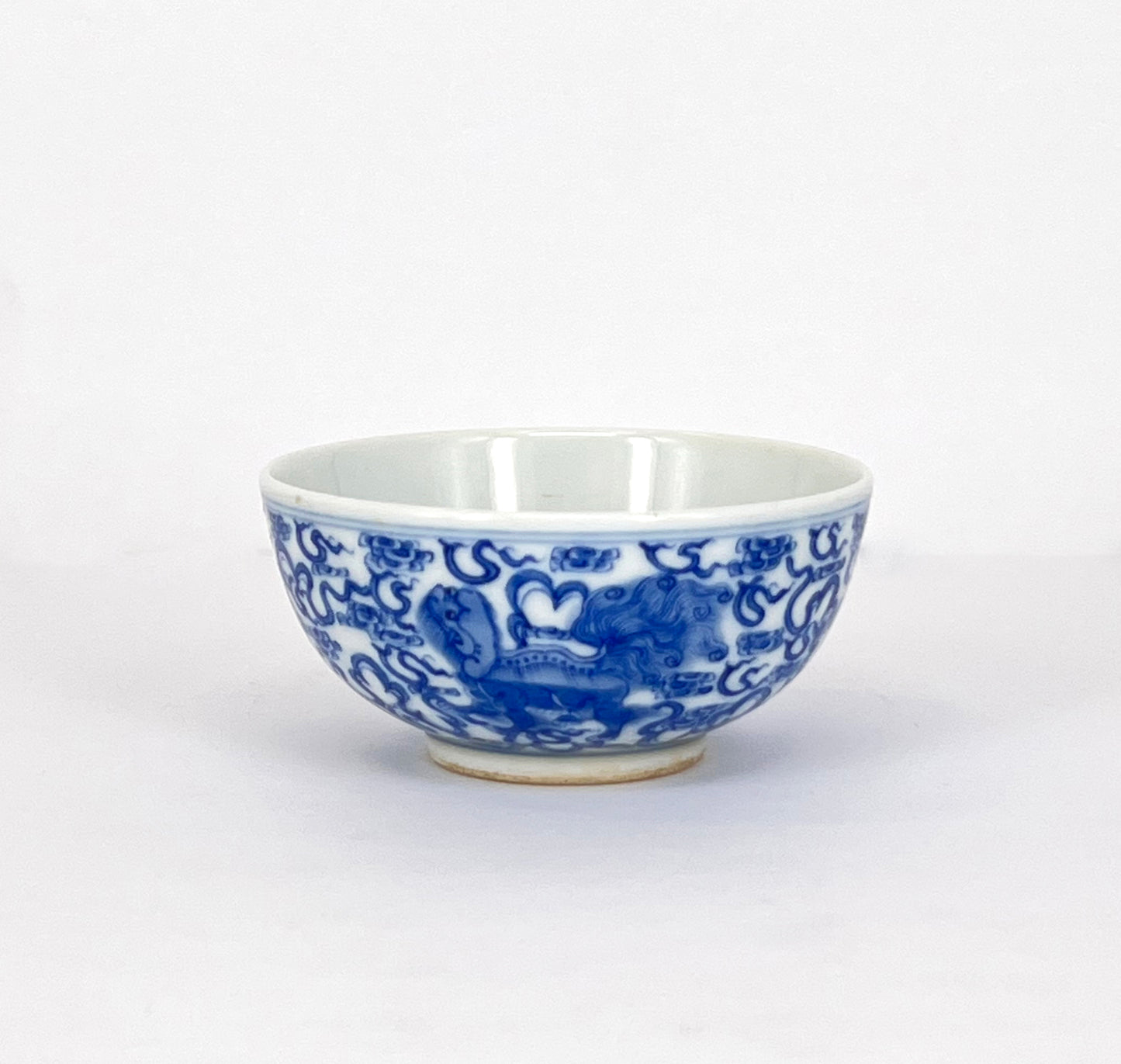 Xiaoya: Blue and White Lion Pattern Cup|小雅:青花狮子纹杯