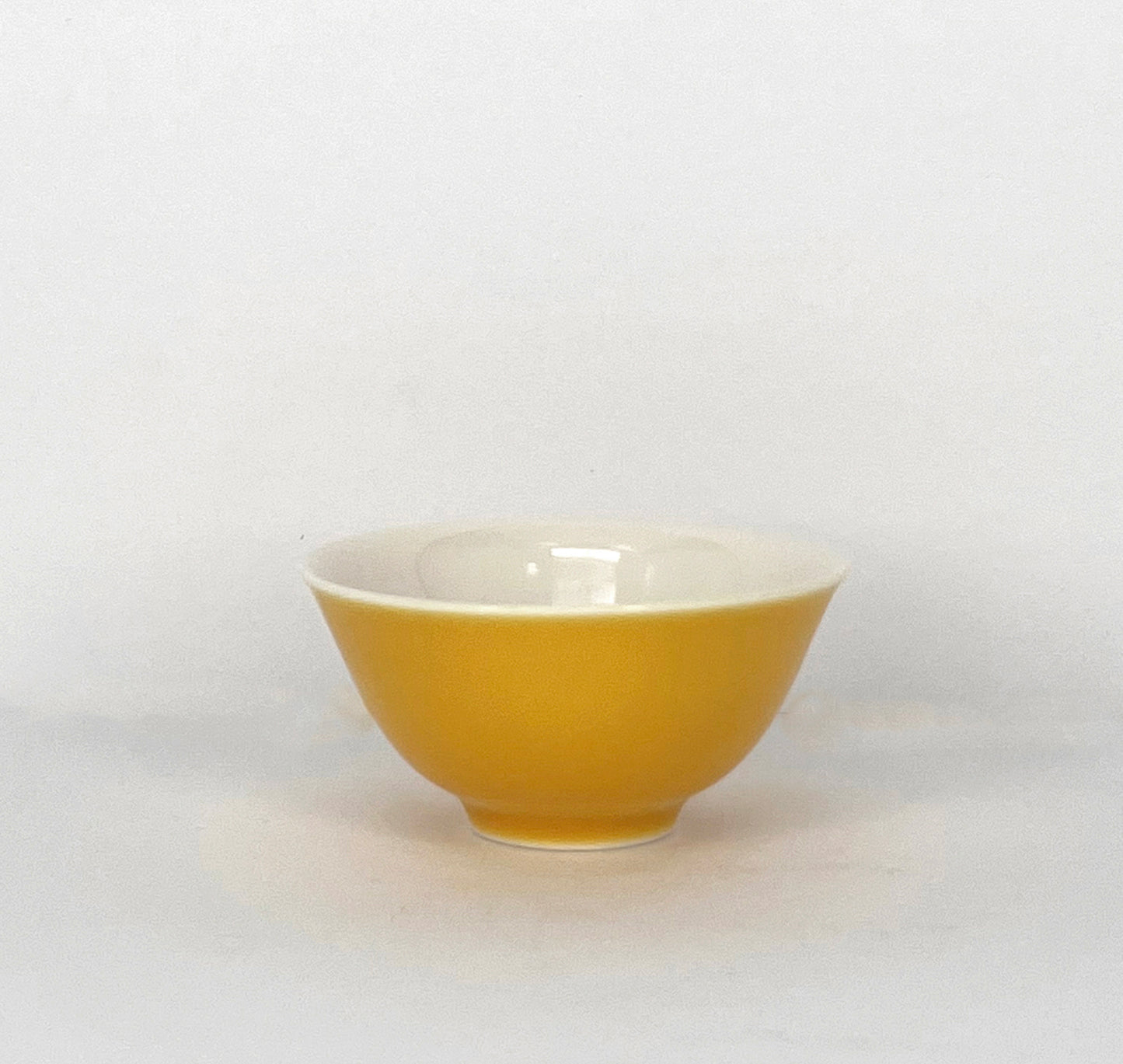 Xiaofangyao: Yellow Glaze Paired Jade Cup|晓芳窑:黄釉玉盏对杯