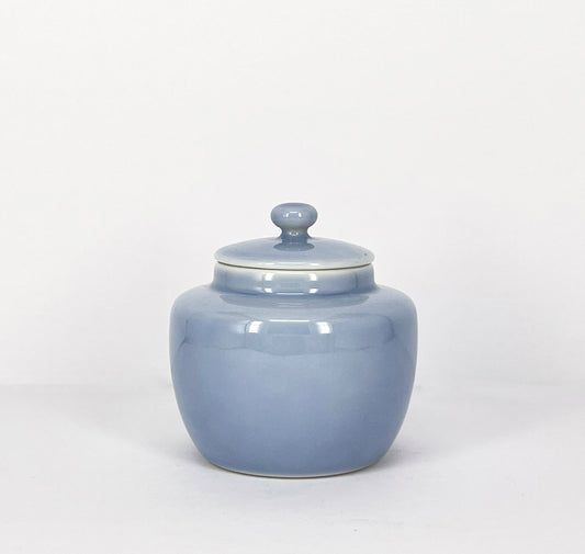 Xiaofangyao: Blue Glaze Tea Jar｜晓芳窑：天蓝釉茶叶罐